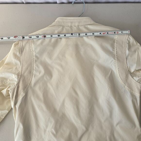 Wilson Leather & Nylon Maxima Racing Moto Jacket Women's M Cream Vintage Zip Up - Picture 12 of 16